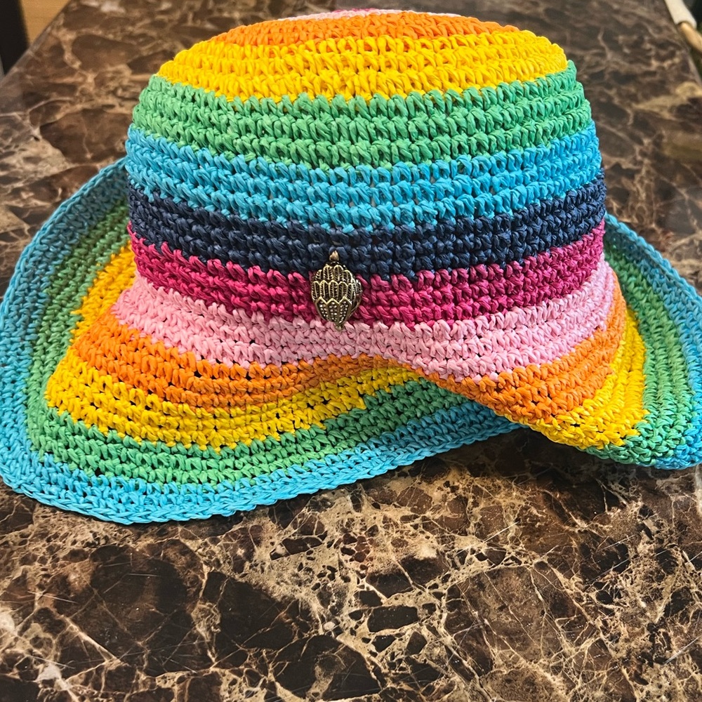 Kurt Geiger straw hat new
